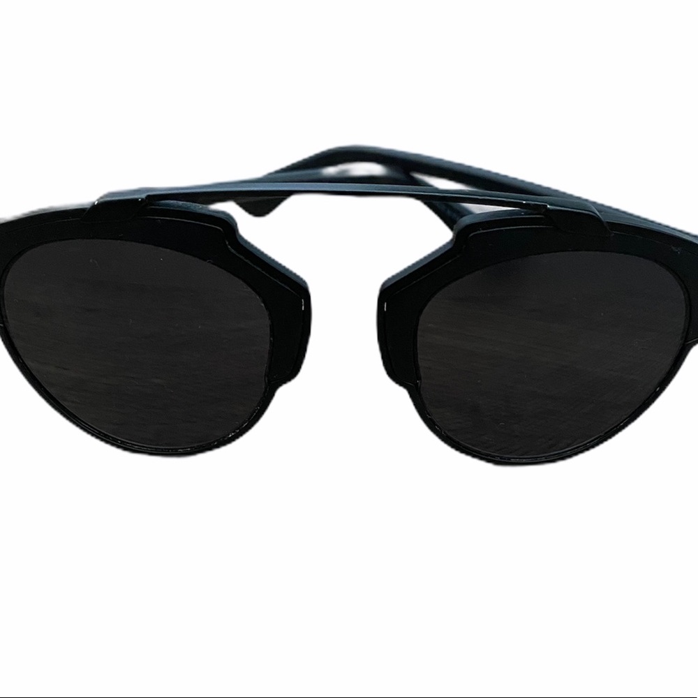 Dior Black Round Shield Sunglasses